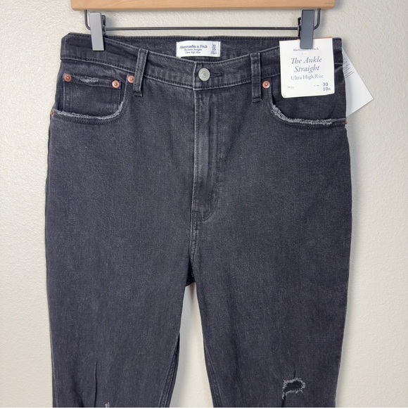 Abercrombie & Fitch NWT The Ankle Straight Ultra High-Rise Jeans - Picture 3 of 12